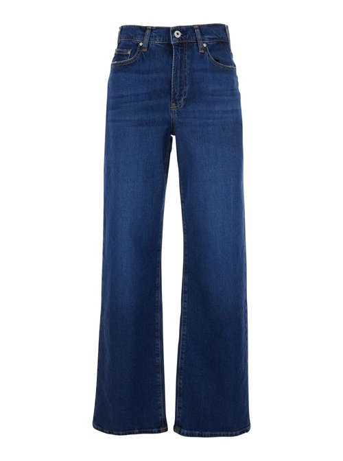 AG Jeans Blue Jeans With Logo Detail On The Pocket And Logo Patch On The Rear In Denim - W0015123BWALD