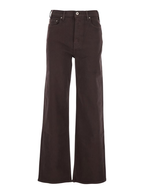 AG Jeans Brown Jeans With Logo Detail On The Pocket And Logo Patch On The Rear In Denim - W0015059BDACH