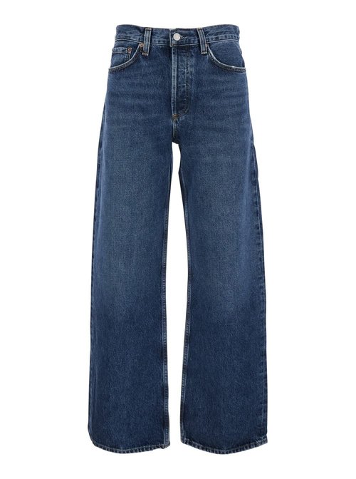 AGOLDE arc Blue Jeans With Logo Patch On The Rear And Wide Leg In Denim - A2901206SHWV