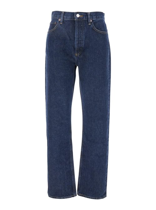AGOLDE Blue Jeans With Belt Loops And Logo Patch On The Rear In Denim - A91871206PLSHD