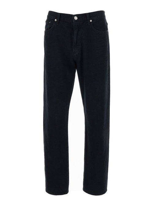 AGOLDE curtise Black Jeans With Logo Patch On The Rear In Denim Man - A6481604CRSHD