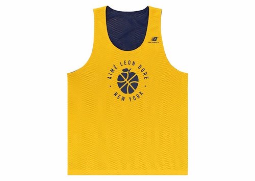 Aime Leon Dore x New Balance Sonny NY Reversible Jersey - Navy Blue/Yellow Reversible