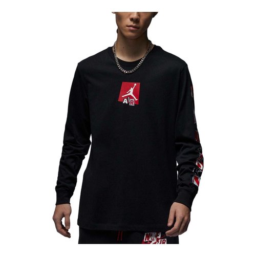 Air Air Jordan Long Sleeve T-Shirt - Black - FD7018-010