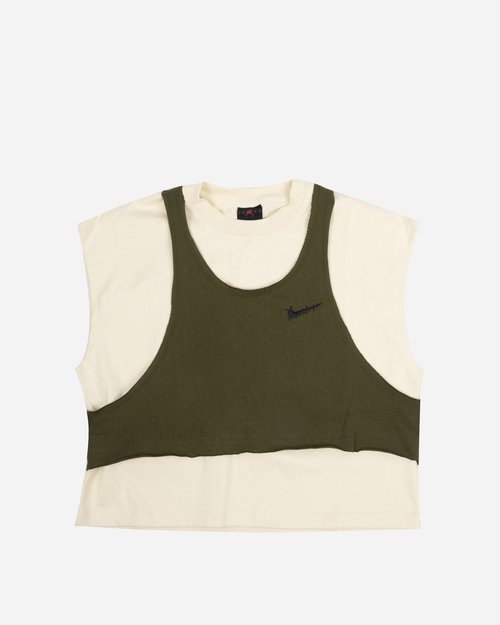 Nike Air Jordan x Teyana Taylor Short Sleeve Tee Shirt - Rough Green - IM6357-133
