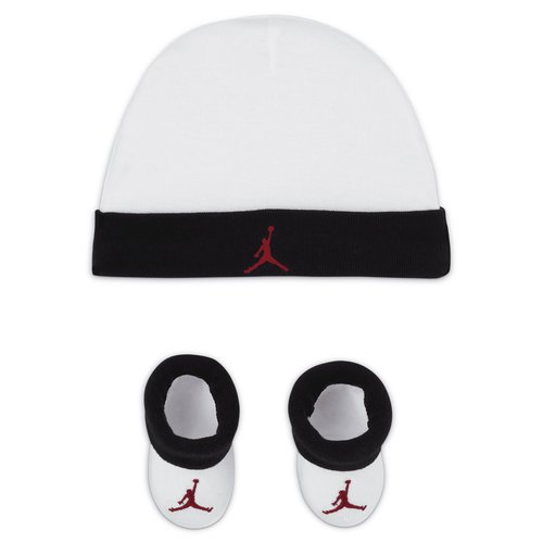 Air Jordan 0-9M Hat and Booties Set - White - LJ0102-001
