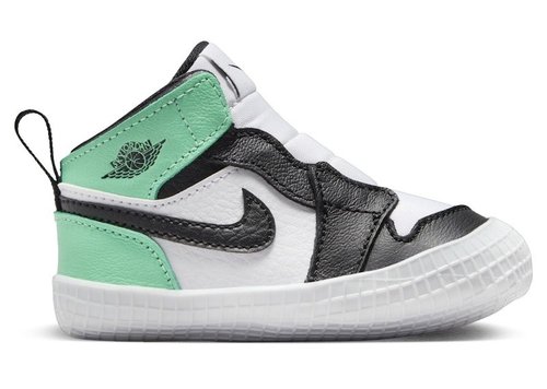 Air Jordan 1 Bootie - White/Green Glow/Black - AT3745-130