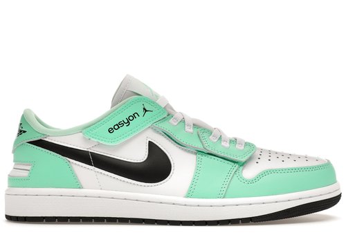 Air Jordan 1 Low FlyEase - White/Green Glow/Black - DM1206-131