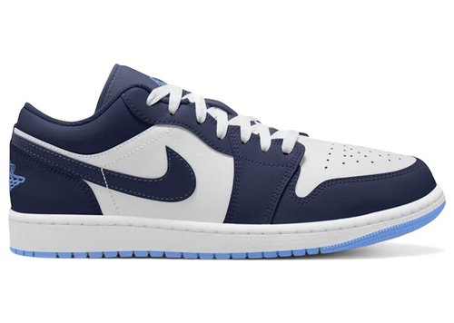 Air Jordan 1 Low - Midnight Navy/White/University Blue - 553558-404
