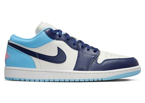 Air Jordan 1 Low - Sail/Blue Chill/Hot Lava/Blue Void - 553558-149