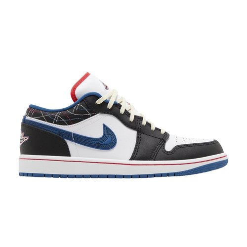 Air Jordan 1 Low SE - White/White/Black/Industrial Blue - FV3622-141