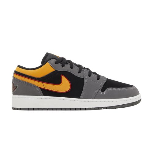 Air Jordan 1 Low SE - Black/Light Graphite/Cardinal Red/Vivid Orange - FN7671-008
