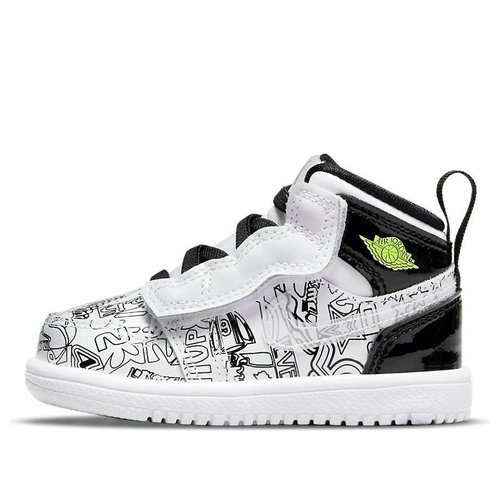 Air Jordan 1 Mid Alt SE - White/Black/Graffiti - DH9682-100
