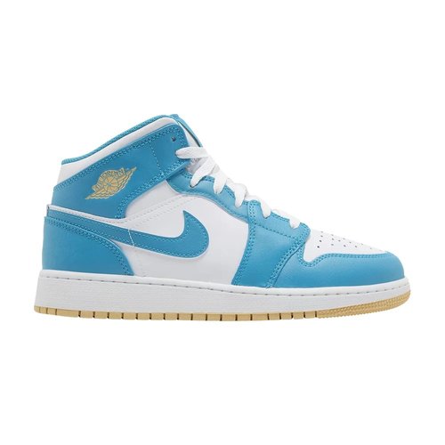 Air Jordan 1 Mid - Aquatone/White/Celestial Gold - DQ8423-400