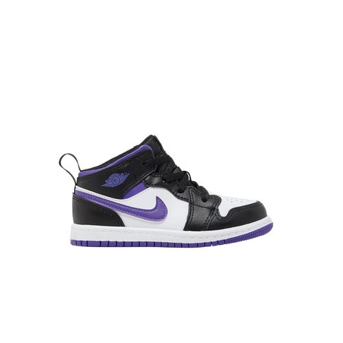 Air Jordan 1 Mid - Black/White/Dark Iris - 640735-095