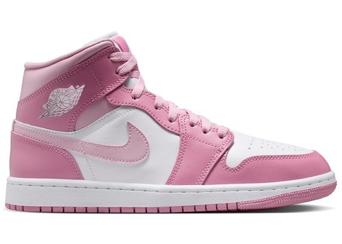 Air Jordan 1 Mid - Elemental Pink/Iced Carmine/Coconut Milk/Sail - BQ6472-605