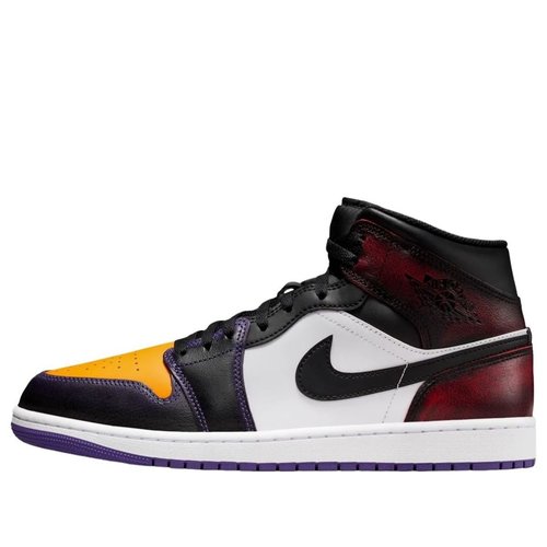 Air Jordan 1 Mid SE - True Red/White/Court Purple/Black - IQ9383-611