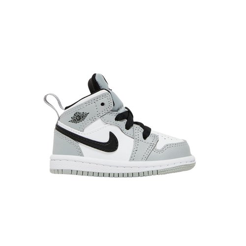 Air Jordan 1 Mid - Light Smoke Grey/White/Black - 640735-092