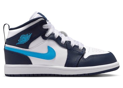 Air Jordan 1 Mid - Obsidian/White/Dark Powder Blue - DQ8424-404