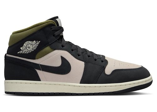 Air Jordan 1 Mid - Light Orewood Brown/Medium Olive/Sail/Off Noir - HV4091-102