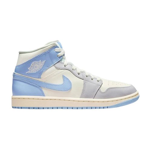 Air Jordan 1 Mid - Psychic Blue/Sail/Coconut Milk/Neutral Grey - BQ6472-402