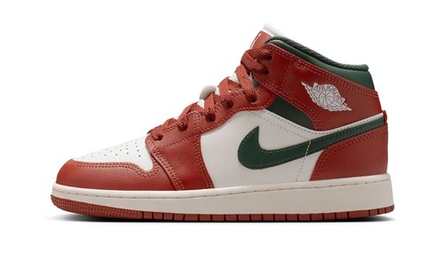 Air Jordan 1 Mid - Sail/Pure Platinum/Redstone - DQ8423-105