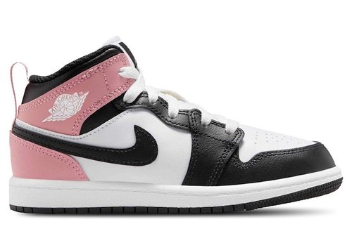 Air Jordan 1 Mid - White/Rust Pink/Black - DQ8424-100