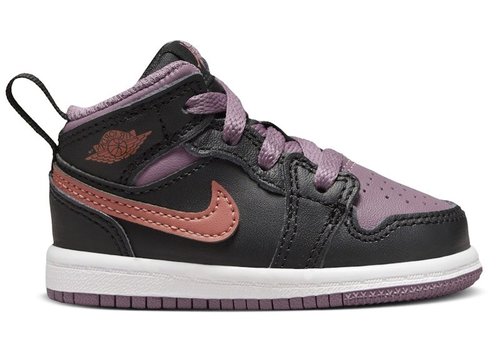 Air Jordan 1 Mid SE - Black/Sky J Mauve/White/Sky J Orange - FB9912-008