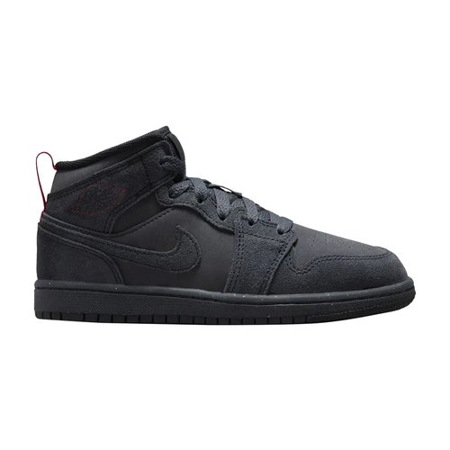 Air Jordan 1 Mid SE Craft - Dark Smoke Grey/Varsity Red/Black - FQ7754-001