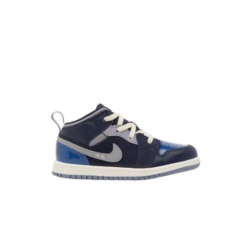Air Jordan 1 Mid SE Craft - Obsidian/French Blue/Ashen Slate/White - DX2196-400