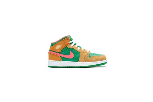 Air Jordan 1 Mid SE - Chutney/Lucky Green/Celestial Gold - DX4365-700