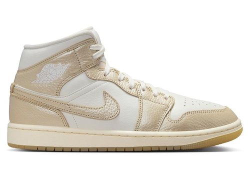 Air Jordan 1 Mid - Sail/Pale Ivory/Team Gold - HV5159-100