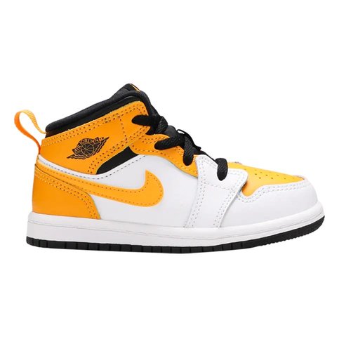 Air Jordan 1 Mid - White/Black/University Gold - 640735-170