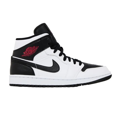 Air Jordan 1 Mid | Size 5.5 - White/Black - BQ6472-101