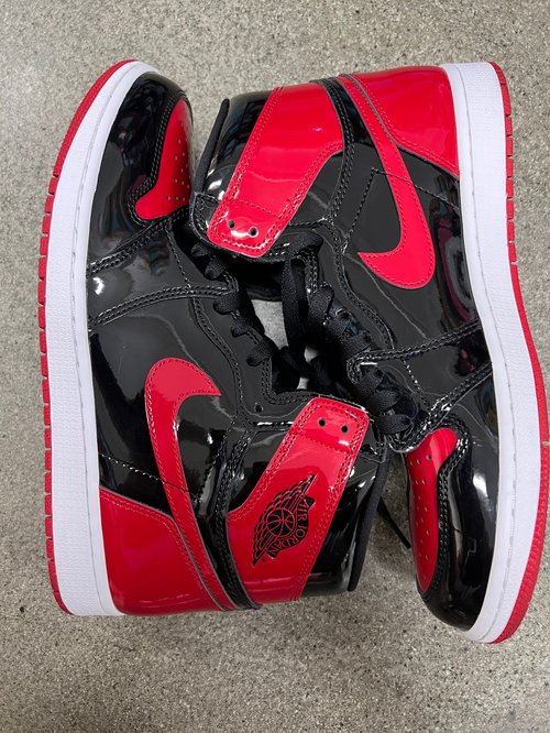 Air Jordan 1 Patent Bred Size 11 'Worn' Solesense