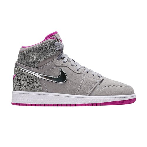 Air Jordan 1 Retro GG - Wolf Grey/Metallic Silver-Fuchsia Flash - 332148-012