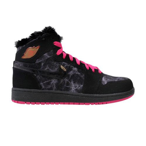 Air Jordan 1 Retro High Prem - Black/Vivid Pink-Dynamic Blue - 535804-017