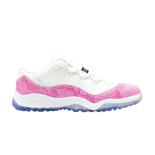 Air Jordan 11 Retro Low - White/Black-Pink - 580522-108