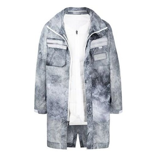 Air Jordan 23 Engineered Printed Parka Jacket - White Gray - CU8624-100