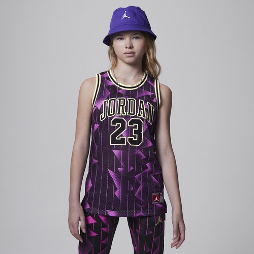 Air Jordan 23 Striped Jersey Big Top - Black/Fierce Pink - 45C655-I13