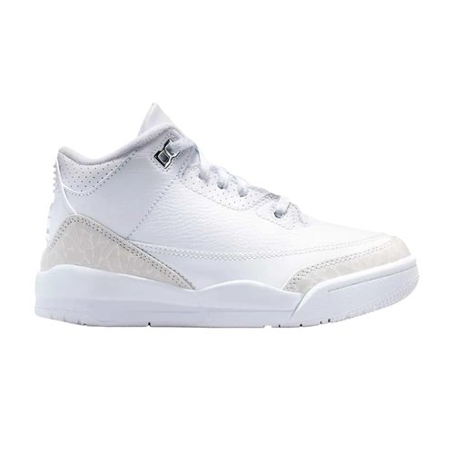 Air Jordan 3 Retro 2025 | | Size 2.5 - White/White/Metallic Silver - DM0966-111