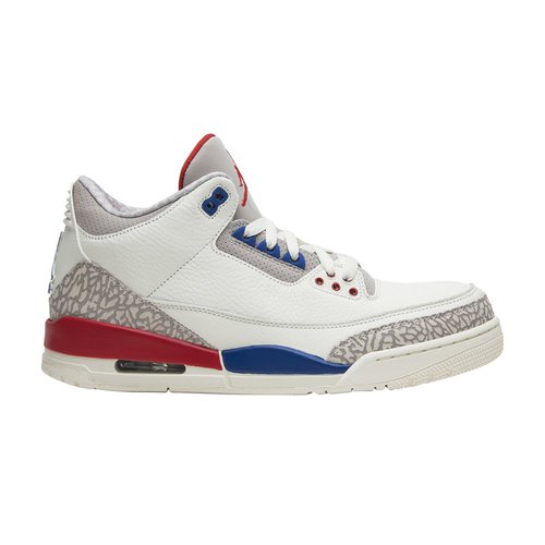 Air Jordan 3 Retro - Sail/Sport Royal-Fire Red - 136064-140