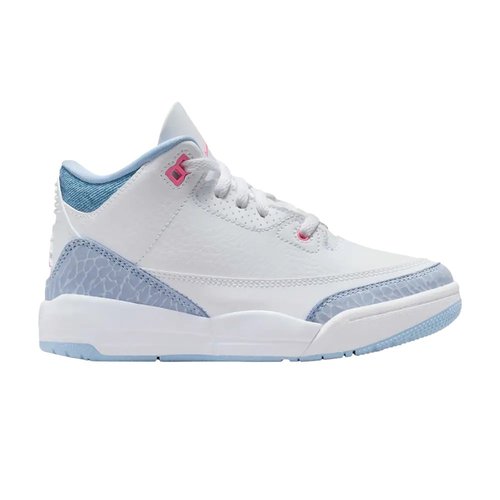 Air Jordan 3 Retro ' | Size 10.5 - White/Cobalt Blue Bliss/Football Grey - HQ0783-101