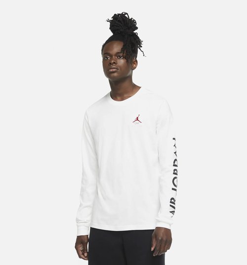 Air Jordan 4 GFX Long Sleeve Shirt - White - DD0405-100