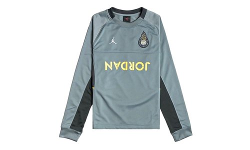 Air Jordan 4 Legacy Long Sleeve Tee CJ9081 065 - Gray - CJ9081-065