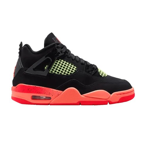 Air Jordan 4 Retro - Black/Bright Mango/Barely Volt/Infrared 23 - II1271-001