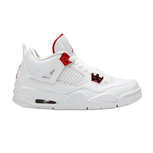Air Jordan 4 Retro - White/University Red/Metallic Silver - 408452-112