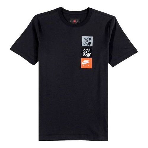 Air Jordan 4Legacy Woven Labels s T-Shirt - Black - CI9876-010