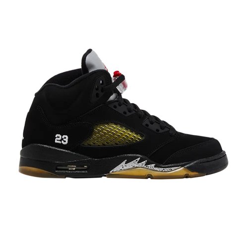 Air Jordan 5 Retro 2011 - Black/Metallic Silver-Vrsty Rd - 440888-010