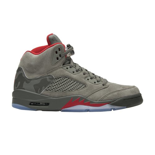 Air Jordan 5 Retro - Dark Stucco/University Red-River Rock - 136027-051