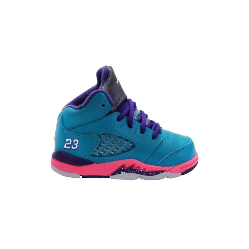Air Jordan 5 Retro - Tropical Teal/White-Digital Pink-Court Purple - 440890-307